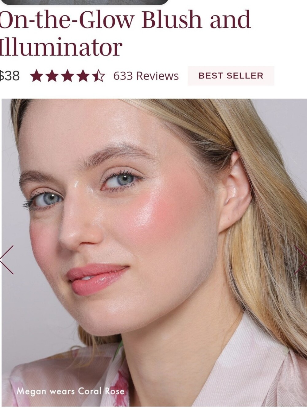 💗Wonder Beauty Blush And Highlighter Duo Coral Rose And Nude Glow BNIB